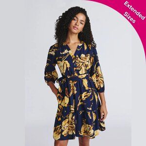 3/$30 Poplin Shirt Dress, Printed